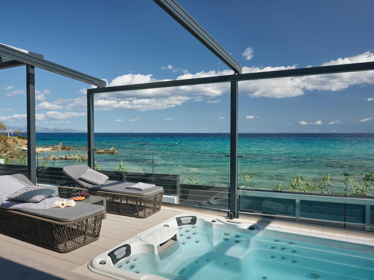 Blue View Villa - Coastal Elegance With Swim Spa, By Zantewize Alykanas  Exteriör bild