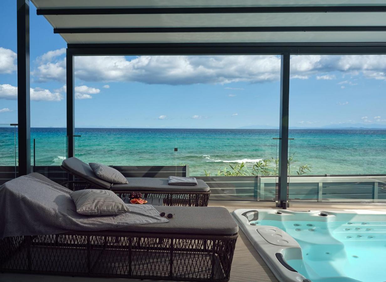 Blue View Villa - Coastal Elegance With Swim Spa, By Zantewize Alykanas  Exteriör bild