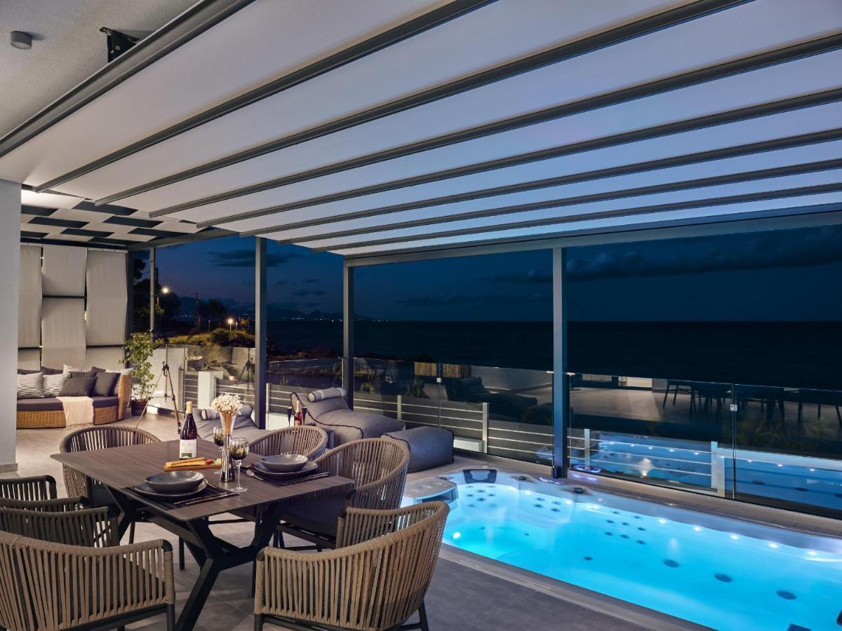 Blue View Villa - Coastal Elegance With Swim Spa, By Zantewize Alykanas  Exteriör bild