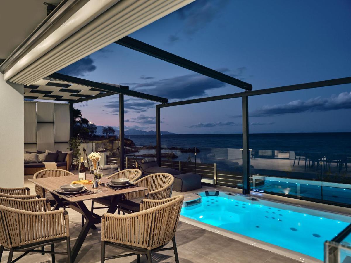 Blue View Villa - Coastal Elegance With Swim Spa, By Zantewize Alykanas  Exteriör bild